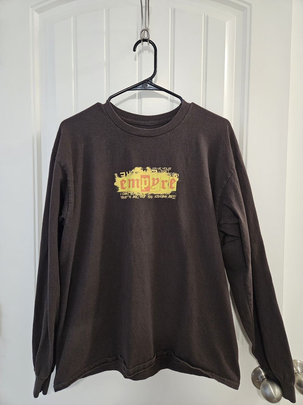 Empyre Black Tee with Subtle White Logo